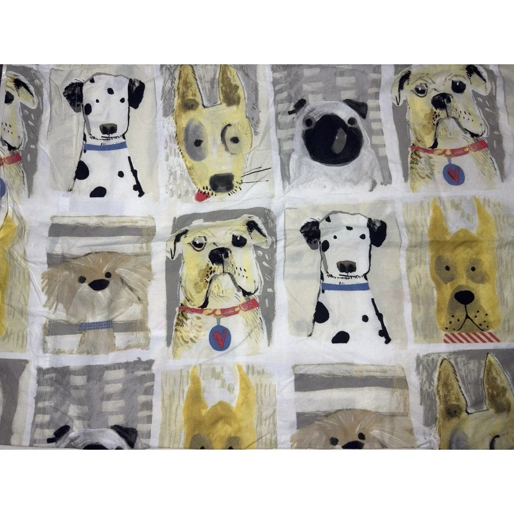 The Company Store Sheet Set‎ Dogs Puppies TWIN 4pc Cotton Kids Decor
